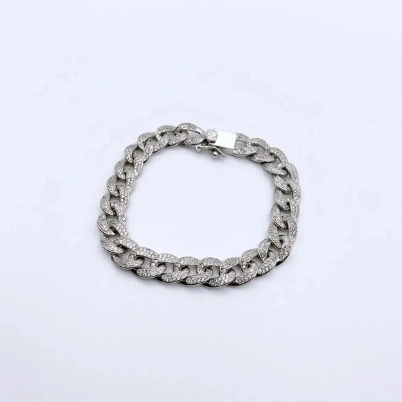 CHAIN Bracelet Cubic Zirconia - Picture 2 of 2